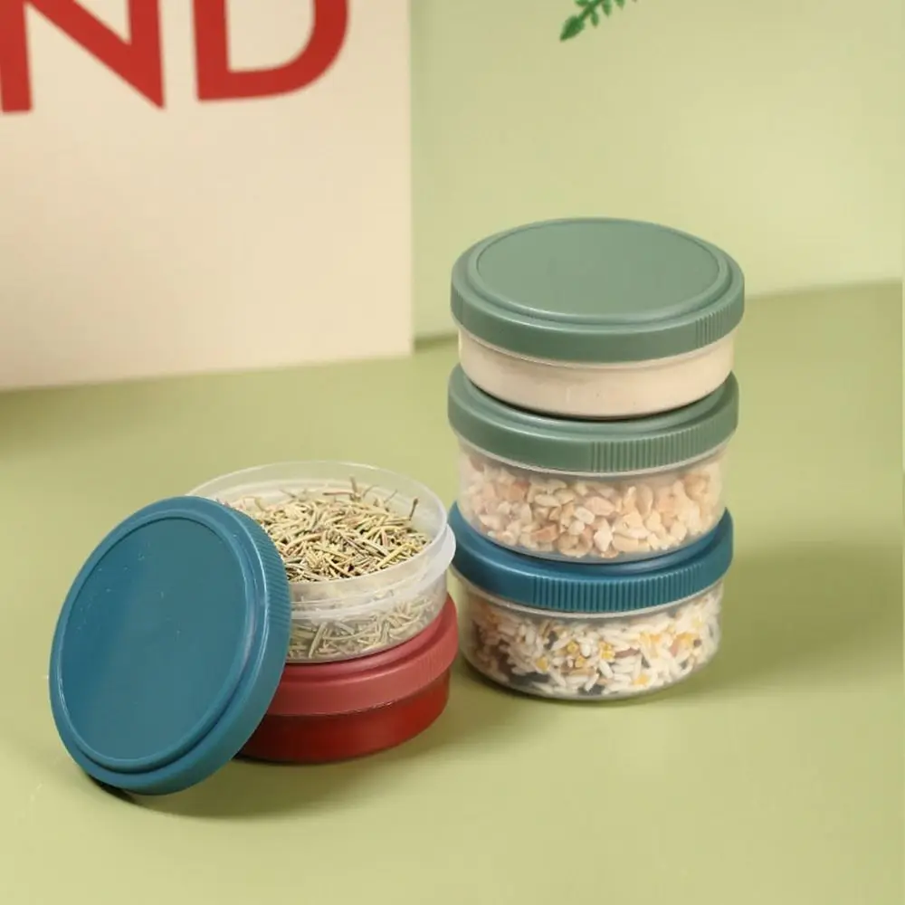 Barbecue Spice Jar Plastic Salad Sauce Cup 50/75ML Anti-seepage Sauce Container with Lid Mini Condiment Container Picnic 5