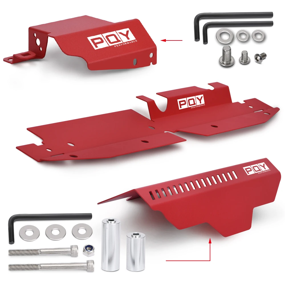 Radiator Cooling Plate Shroud + Pulley Belt Cover + Boost Control