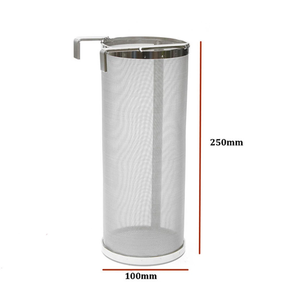 Description Picture 4 of itemBeer Brewing Hop Spider Mesh Filter Strainer Stainless Steel Portable Homemade Brew Beer Hop Mesh Filter Strainer With Hook