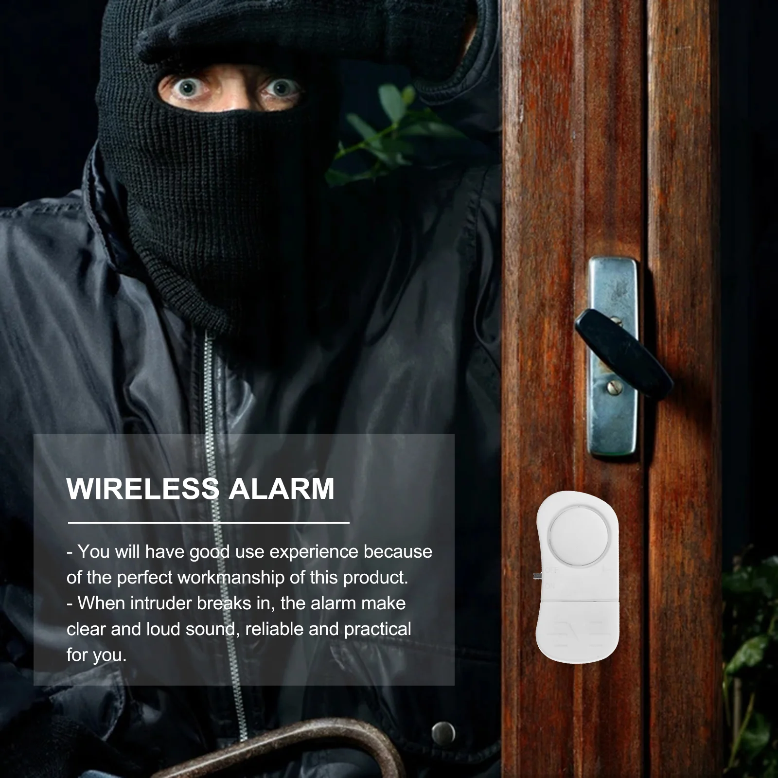 5 Pcs Door and Window Alarm Compact Safety Cordless Sound Magnets Household Security Sounds