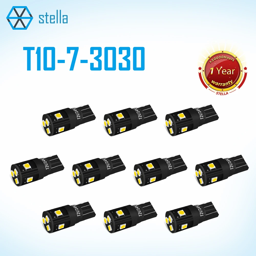 

Лампа Stella 10ps светодиодный Canbus T10 W5W 194 белая ледяная синяя для раздачи в