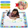 Children Large Floor Games Toys Water Drawing Mat Parent-child Interactive Colorful Doodle Props Mat Set Toys Gift for Kids 4