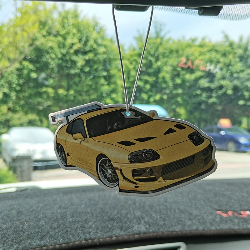 Deodorante Per Auto Profumo Specchietto Retrovisore Ciondolo Decorazione Logo Ornamento Appeso Per Toyota Supra Mk4 Mk5 Mk3 Accessori Jdm