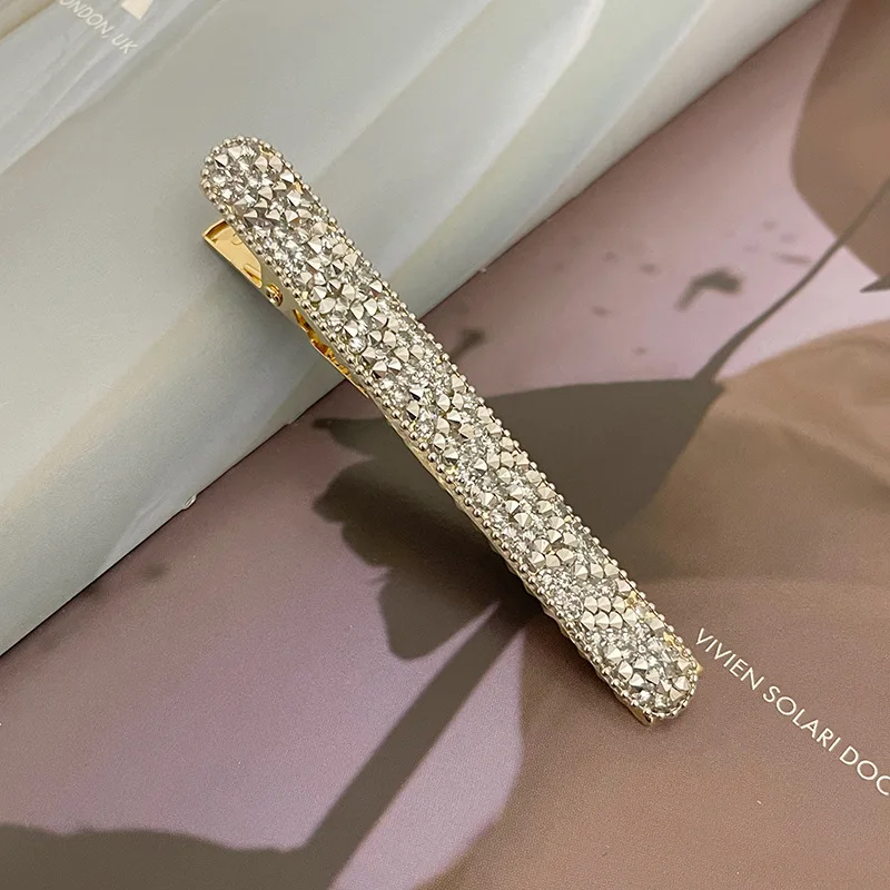 Einfache glänzende lange Strass Haarnadeln Frauen Mädchen Geschenk Haarspangen Pin Haarspangen Zubehör Haarspange Kopfschmuck Kopfbedeckung Ornament – Detail 10