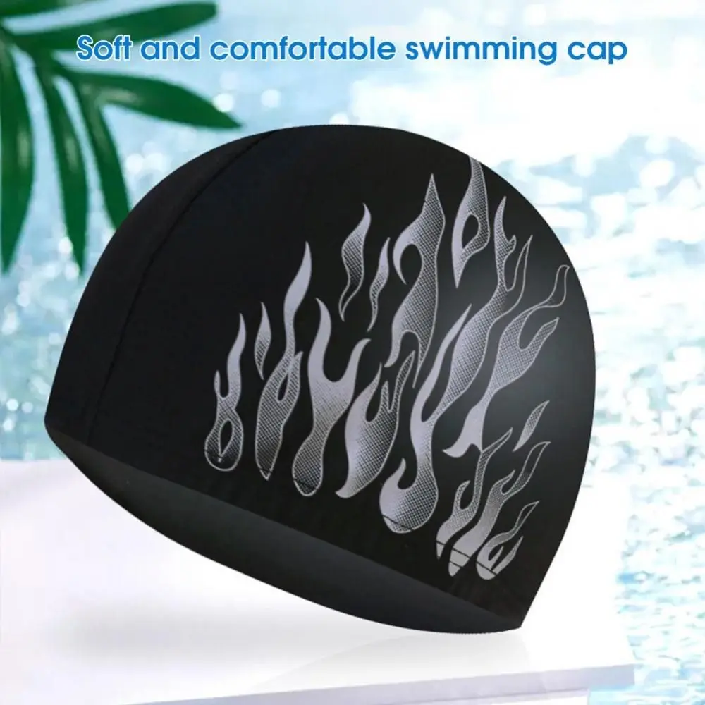 

Защита ушей от разрывов солнцезащитный нейлоновый пламенный стиль эластичная шапочка для купания головной убор для купания