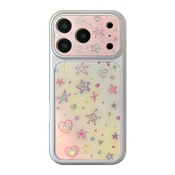 Colorful Bling Heart Glitter Protective Phone Case - Stylish and Shockproof Cover - iPhone 15 (A)