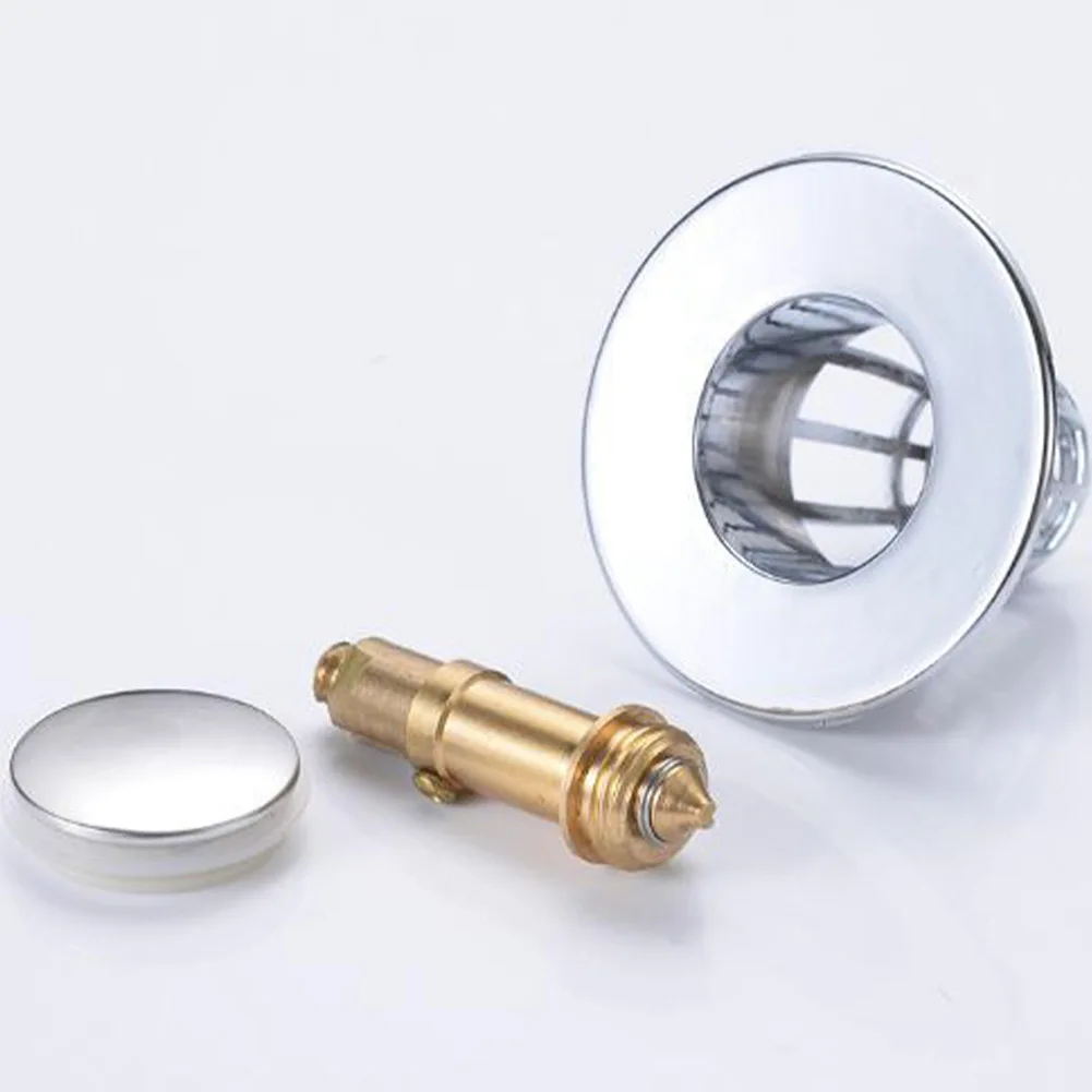 

Filter Drain Filter Plug Stopper 1pc 33.5mm ABS Electroplated Press-type Wash Basin Core New Style High Quality