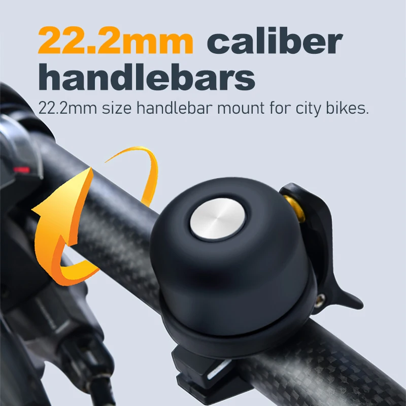 Bicycle Bell Classic Brass Bike Bell Apple AirTag Case Waterproof Bike Mount Bicycle Bell Air Tag GPS Tracker Under Holder