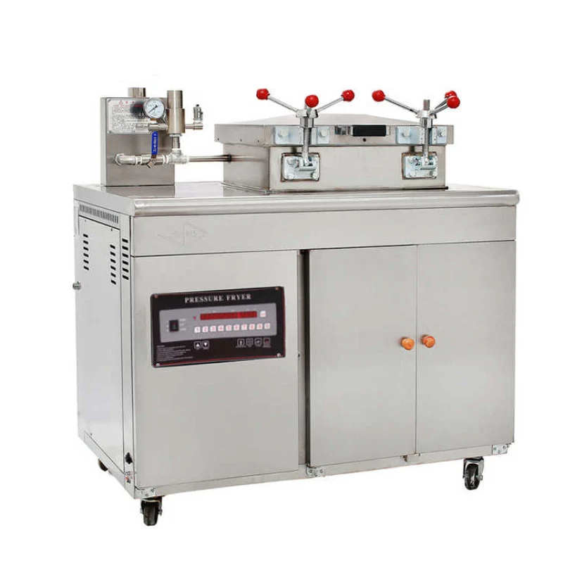 Electric Vertical Pressure Fryer 30L High Voltage Gas Commercial Stainless Steel Electric Heating  Fried Chicken Equipment 2