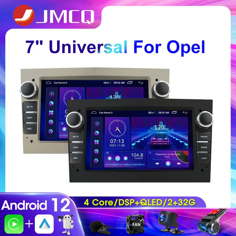 

JMCQ 7" 2 Din Car Radio Multimedia Player For Opel Astra H J Vectra Vauxhall Antara Zafira Corsa C D Vivaro Meriva Veda C-Max