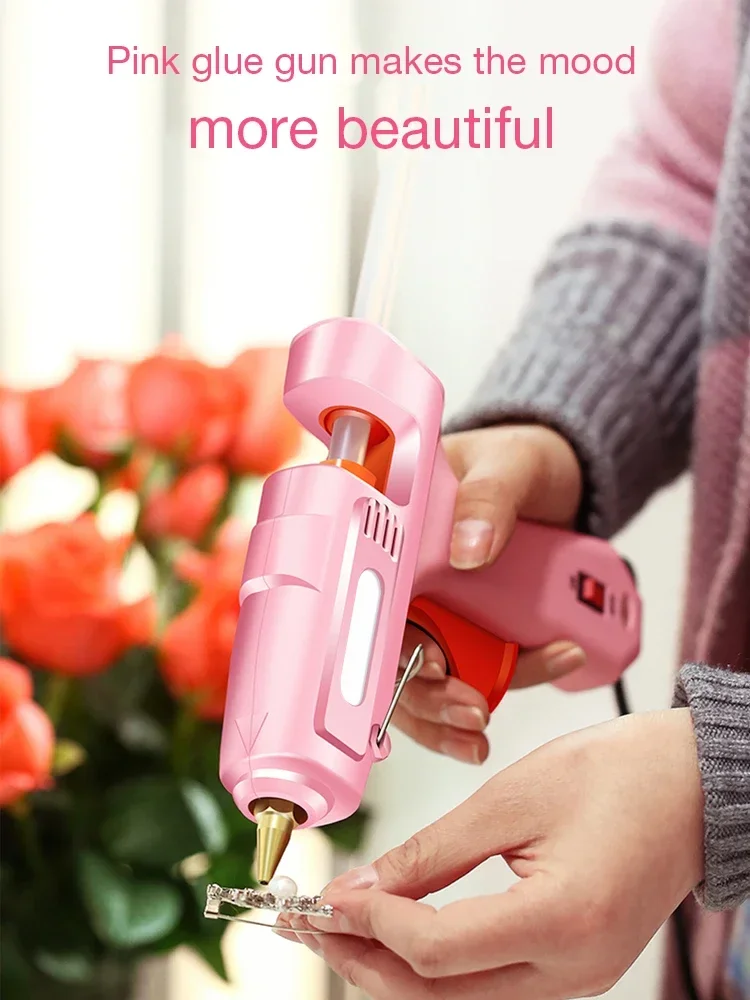 100W Hot Melt Glue Gun Electric Hot Silicone Gun With Transparent Glue Stick 7x100mm Power Tool Repair Tool Home Gift Cordless