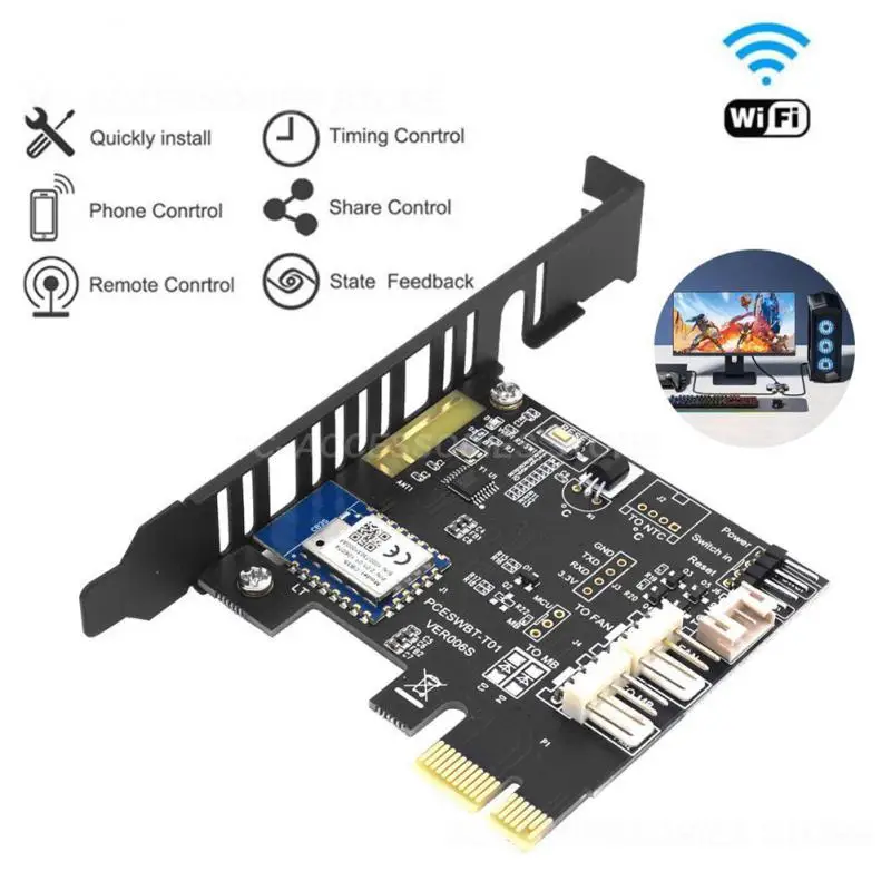 

Переключатель переключения питания Tuya с поддержкой Wi-Fi и Pcie