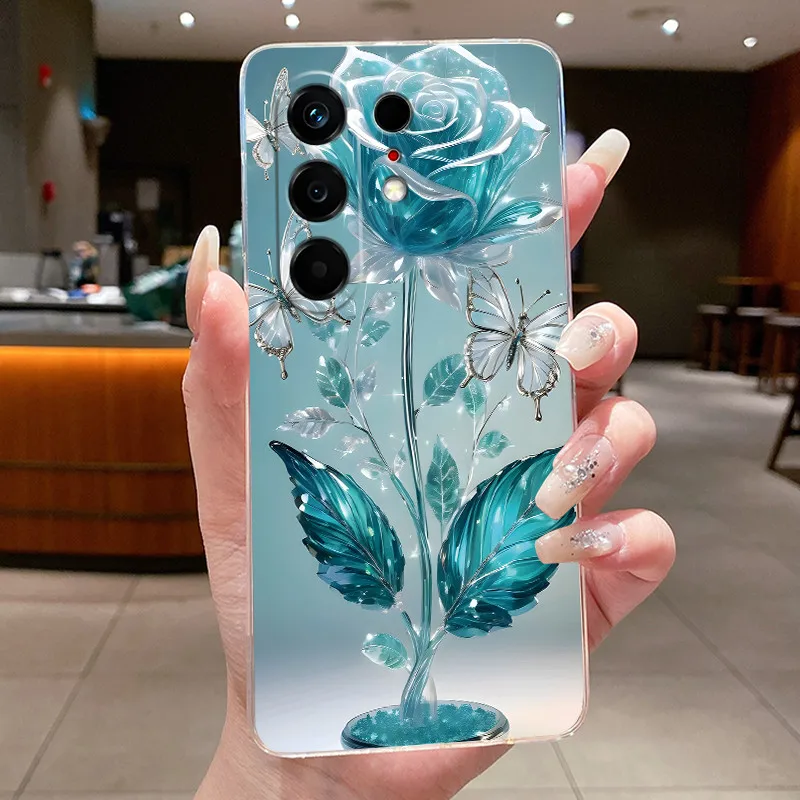 Butterfly Bow Protective Transparent Soft Silicone Phone Case
