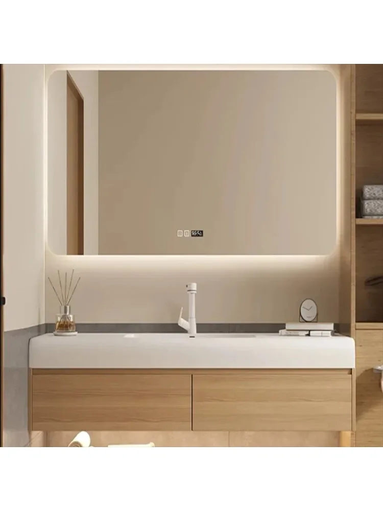 Panel Bathroom Cabinet Vanity with Sink Smart Toilet Storage Mirror Cabinets Fashion Home Furniture Meuble Evier FYB