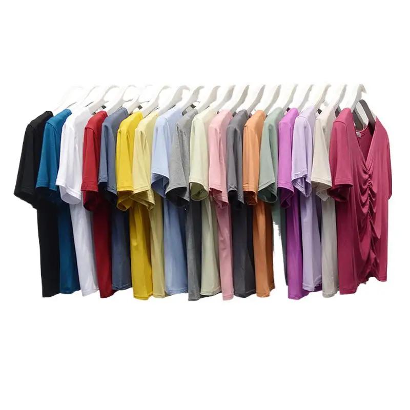 11 Colori Sexy Vneck Donna Tshirt Croce Pieghettata Manica Corta Top Donna Top Tee Shirt Donna Chemise