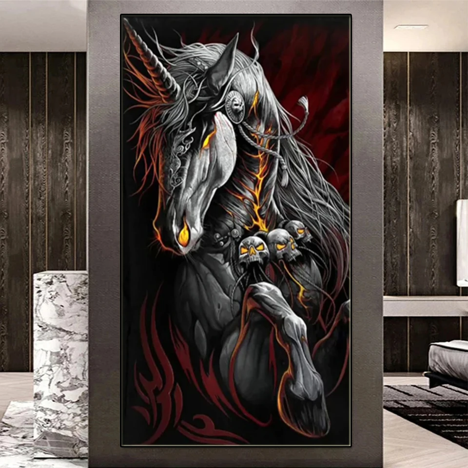 Diamond Painting Full Picture Horses  Diamond Rhinestone Painting Horses -  5d Diy - Aliexpress