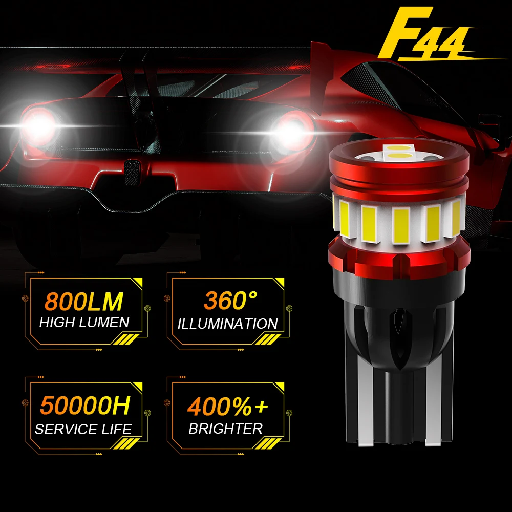 W5w T10 Led Auto Bulb Canbus No Error 5w5 12v 5w 800lm Super Bright Car  Interior Side Lights 194 3030 Smd Door Lamp White 12v - Signal Lamp -  AliExpress