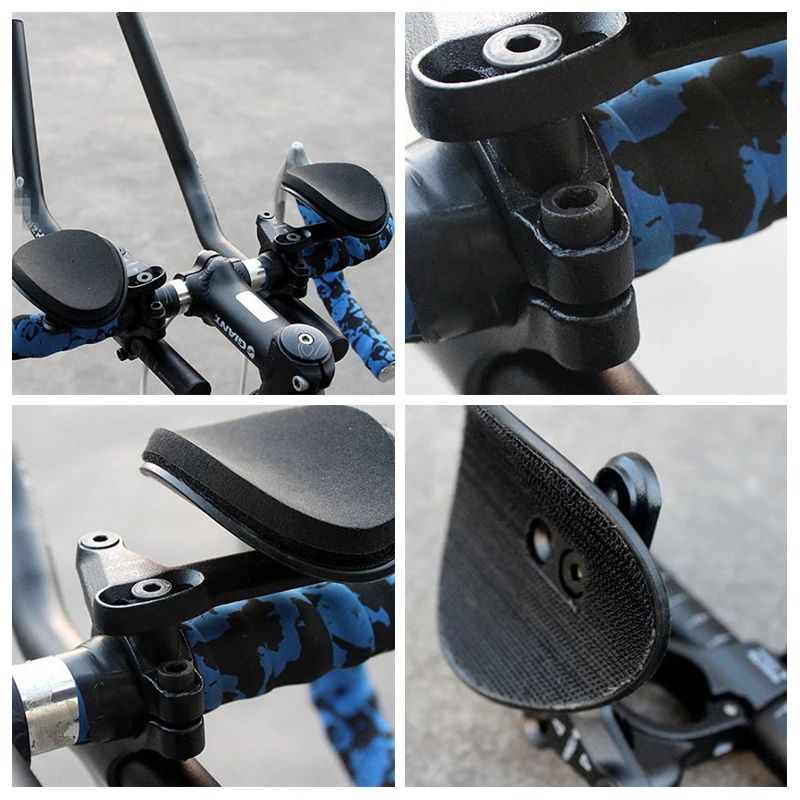 

40cm 10cm 10cm Bike Split Bracket Durability Rest Handlebars Split Rests Long Distance Race Bends Black 690g Road Rests