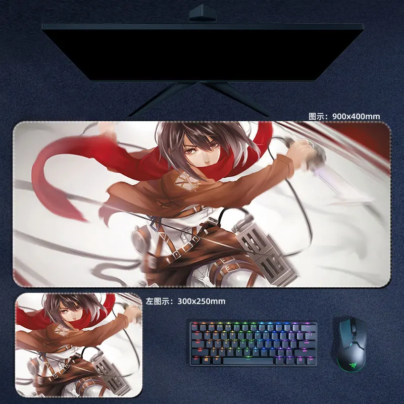 Tapis de souris 3D en Silicone, dessin animé attaque sur Titan, Support de  poignet, Mikasa Eren Levi Hange Annie, Sexy, repose-poignet - AliExpress