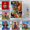For-M Marios Shower Curtain Waterproof Polyester Fabric Paint Colorful Bath Curtains Home Bathroom Decor Curtain With Hook 1