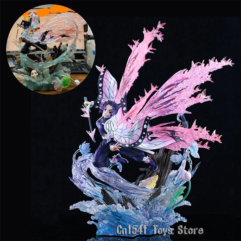 

Anime Kimetsu No Yaiba Figure Shinobu Demon Slayer Corps Action Figures Kochou Shinobu Figurine Statue PVC Model Ornament Toys