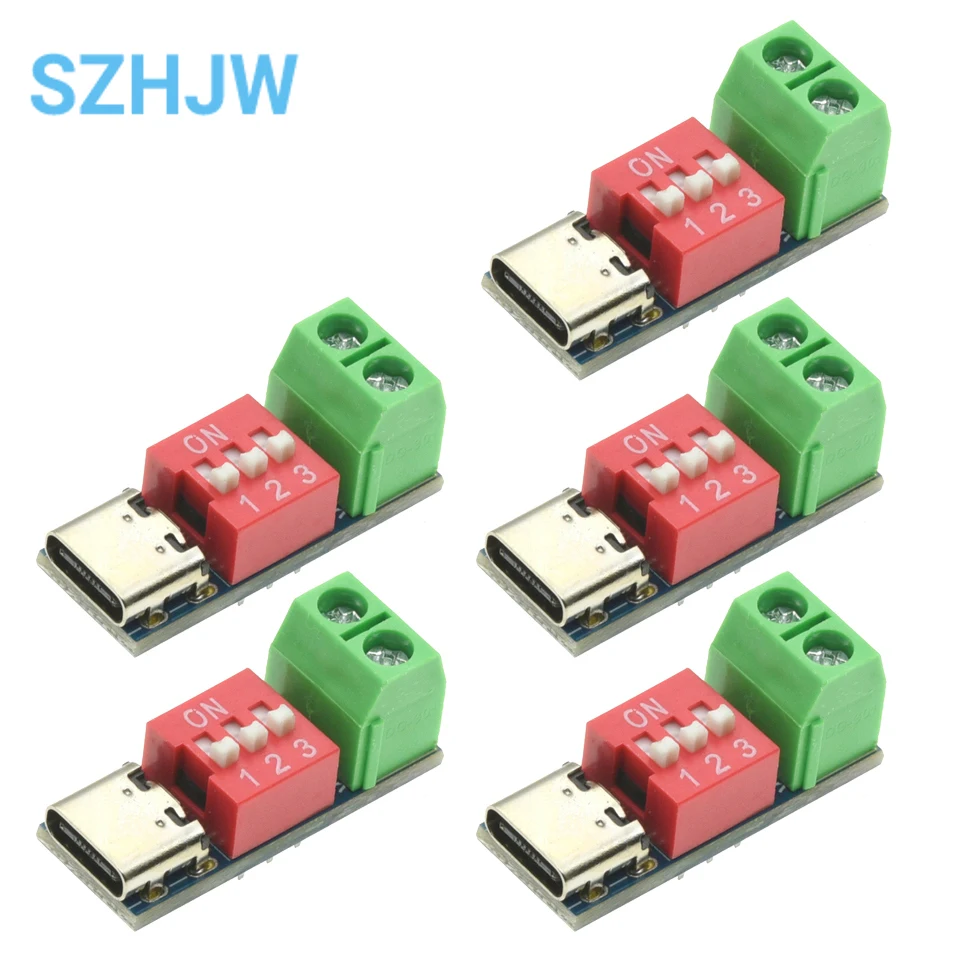 Produktbild von Sweetness Typ-C PD QC Trigger-Modul – 10 Stück, Einstellbare Spannung 5–20 V, DIP-Schalter, Für Schnelllade-Decoy