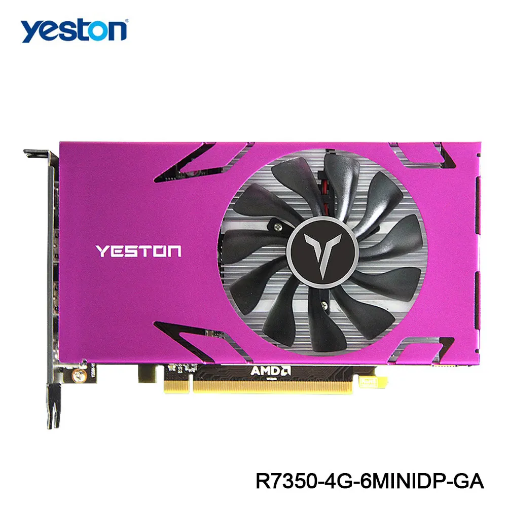 Yeston Radeon R7 350 GPU 4GB GDDR5 128bit 700/4500MHz Gaming Desktop computer PC Video Graphics Cards Mini DP X6 simultaneously |