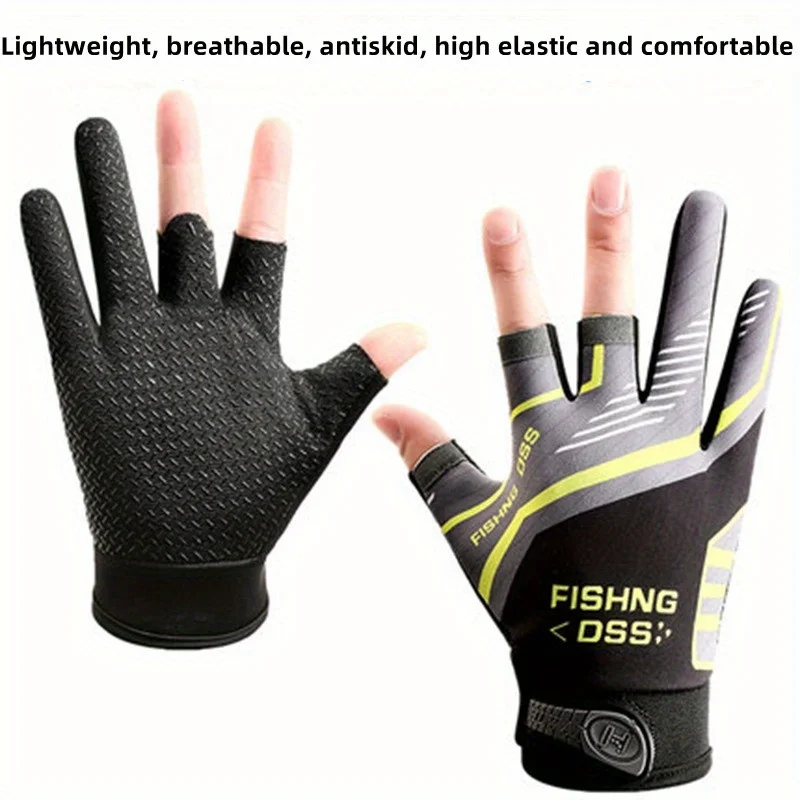 Description Picture 3 of itemAnti-Slip Fishing Gloves Wear-resistant Summer Outdoor Breathable Angling Cycling Sports Gloves Fishing Apparel