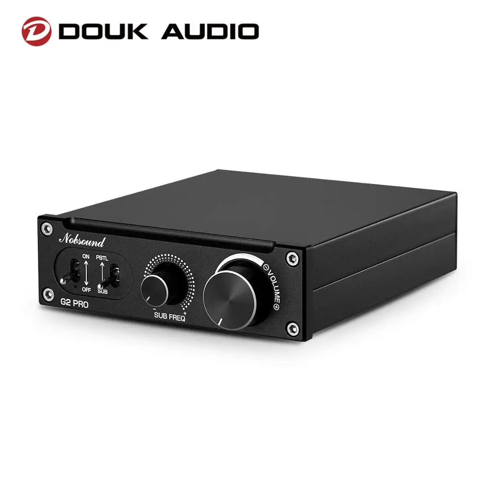 Douk Audio G2 PRO Hi Fi 300W Subwoofer Amplifier Mono Channel Power Amp Home Audio Gain Control