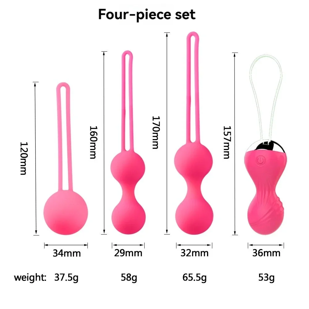 Vaginal Balls Sex Toys for Women Vagina Tighten Exercise Chinese Kegel Ball Vibrator Ben Wa Geisha Pelvic Muscle Balls Trainer