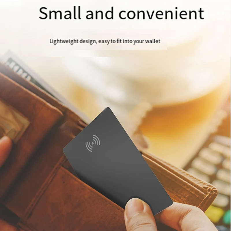 Wireless Charging Smart Track Card Works For Apple Find My Wallet Tracker Phone Finder Ultrathin Mini Locator gps tracker gps locator wallet tracker