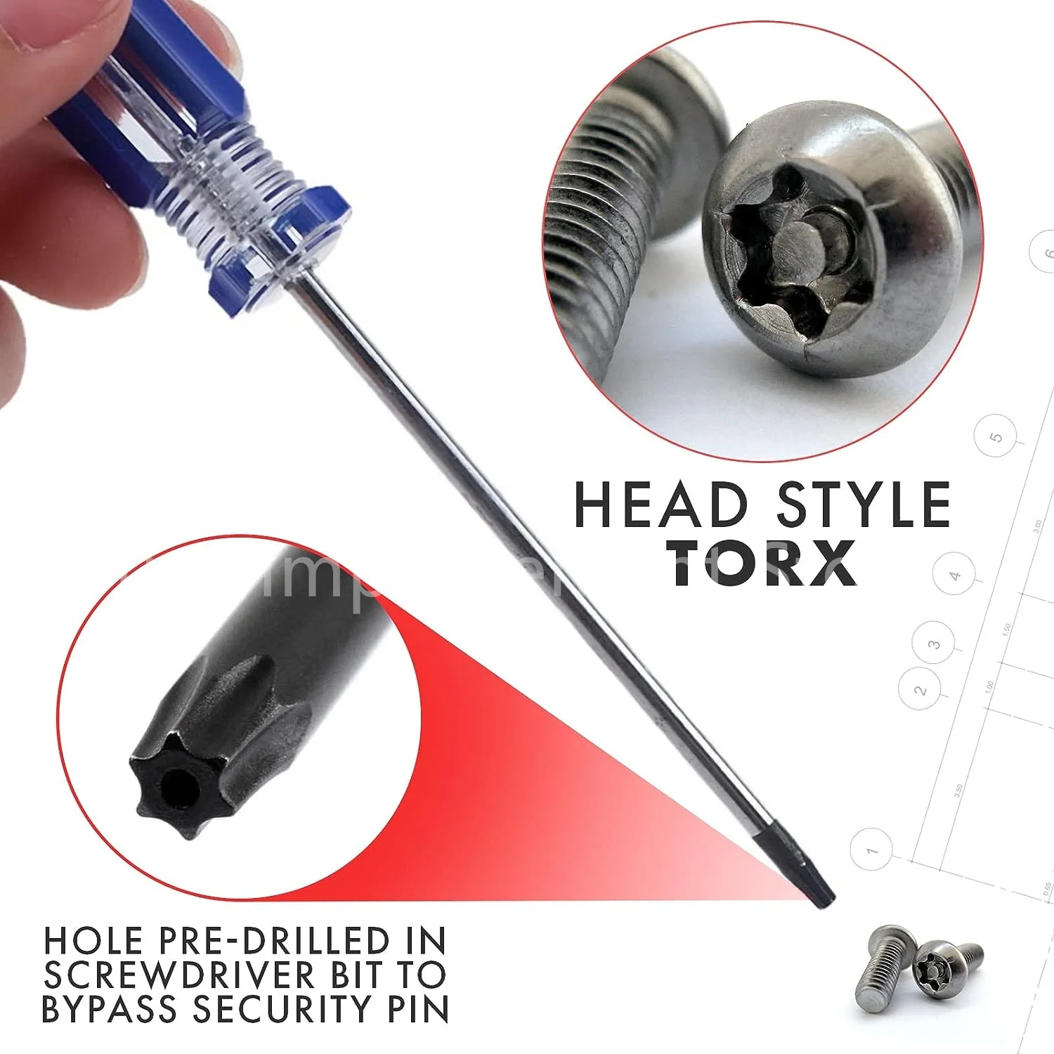 T6 T8 T9 T10 Torx Screwdriver Repair Tool Kit for Macbook, Laptop, HDD, PS5, PS4, PS3, Xbox One and Xbox 360 Controllers Repair