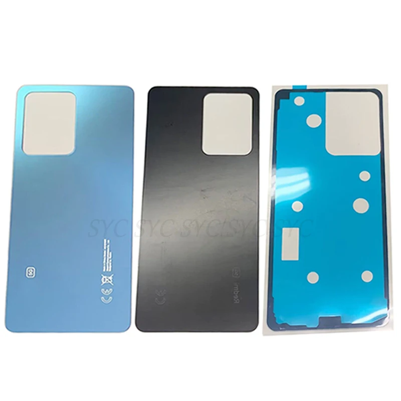 Phone Back Cover Glass Battery Cover Glass Phone Back Cover Rear Door Battery Cover Housing Case For Redmi Note 12 Pro 5G Back Cover with Repair Parts