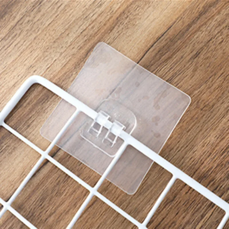 Self Adhesive Hooks Multifunctional Hooks Self Adhesive Wall Hooks Transparent Home Acrylic Strong Self Adhesive Hooks Bathroom Kitchen Iron Claw Buckle Hanger Wall Hang Shelf Multi-Function Hook