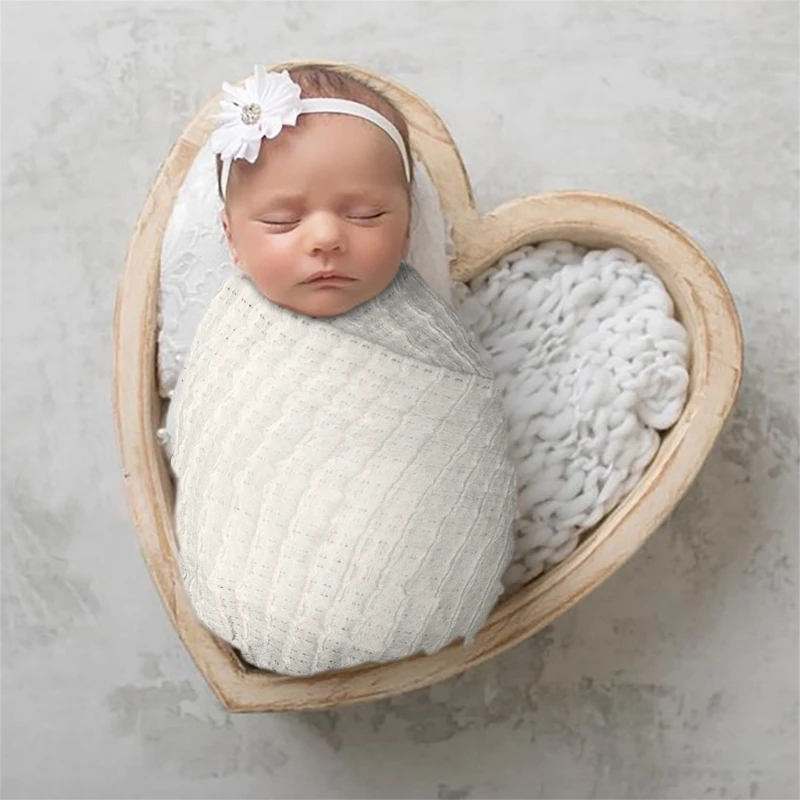 

Stylish & Breathable Wrap Soft & Gentle Blanket Cloth for Newborn Photo Prop