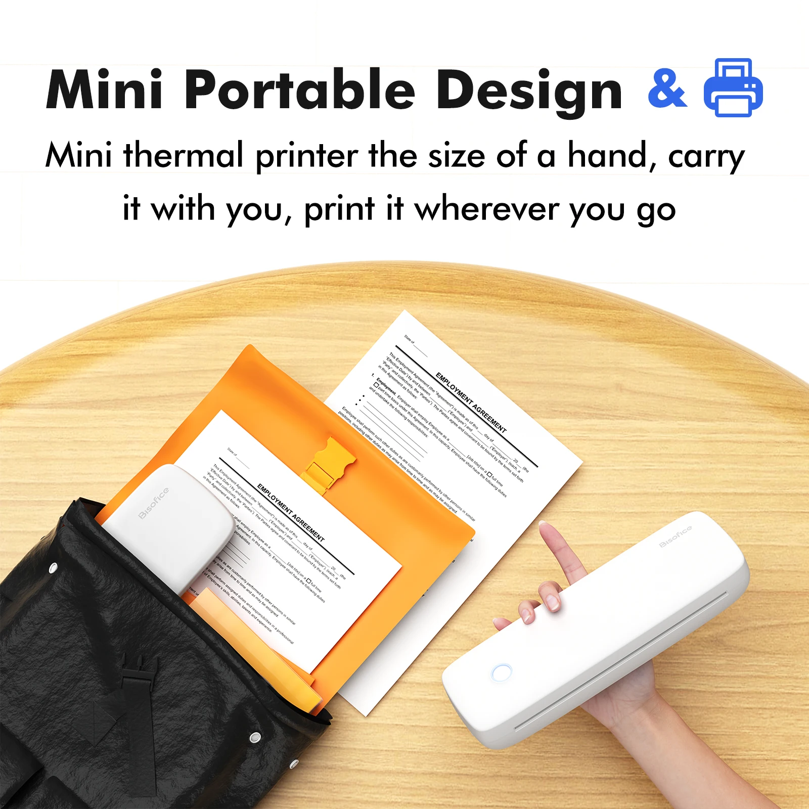 طابعة A4 حرارية متعددة الوظائف تدعم البلوتوث وأيضا...