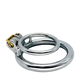 For Man Bondage Penis Stainless Steel Male Chastity Device Cock Rings Super Small Chastity Cage Belt Ball Stretcher Sex Shop Toy 5
