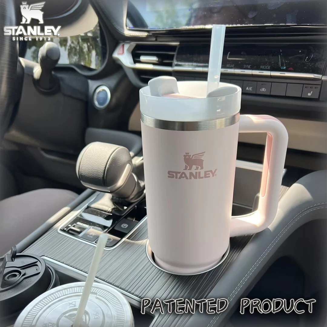 2024 Stanley Quencher H2.0 ÷ο Ʈ Һ, 30oz, 40oz, ܿ Ŀ , η ƿ  ӱ,  ܿ