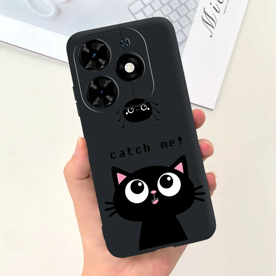 Sunflower Pattern Soft Silicone TPU Jelly Phone Case - Fashionable Protective Bumper Cover