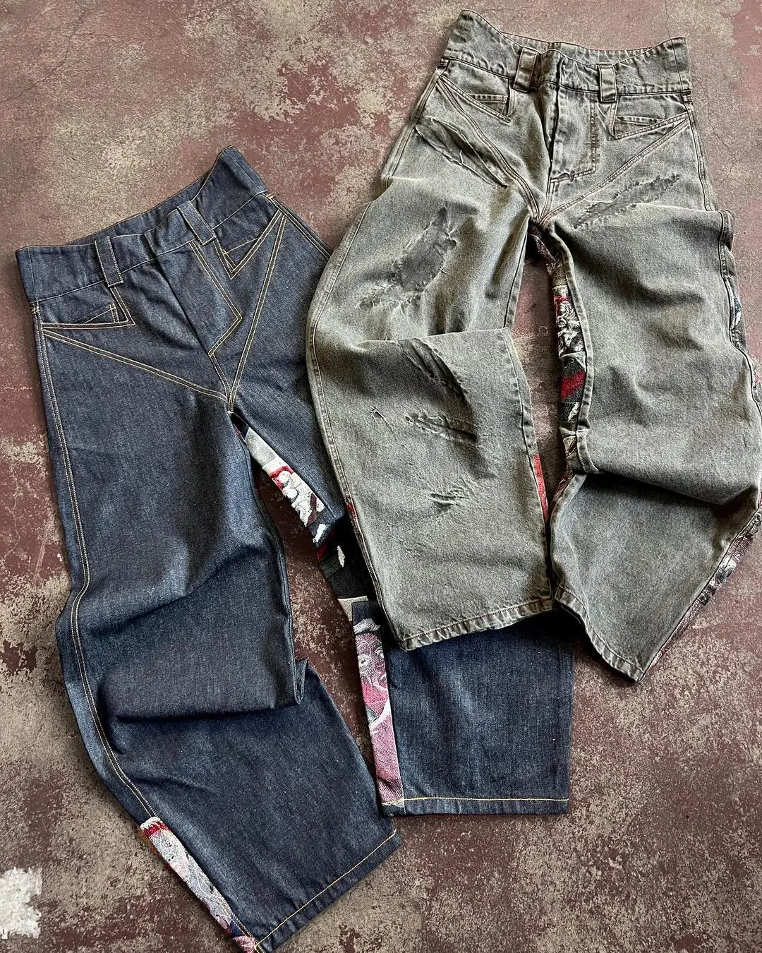 Y2k Jeans Harajuku Punk Oversized Graphic Embroidery Baggy Jeans Men and Women Wide Leg Jeans Hip Hop Casual Retro Streetwear 5