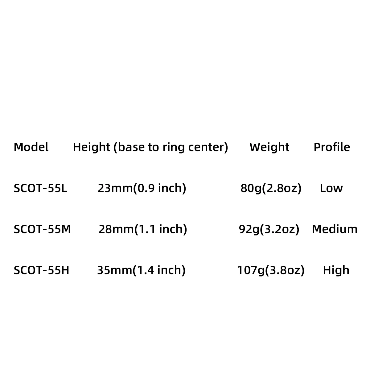 Rifle Scope Mount Ring Vector Optics 30mm Dovetail Scope Rings Series for 11mm 3/8" Dovetail Rail