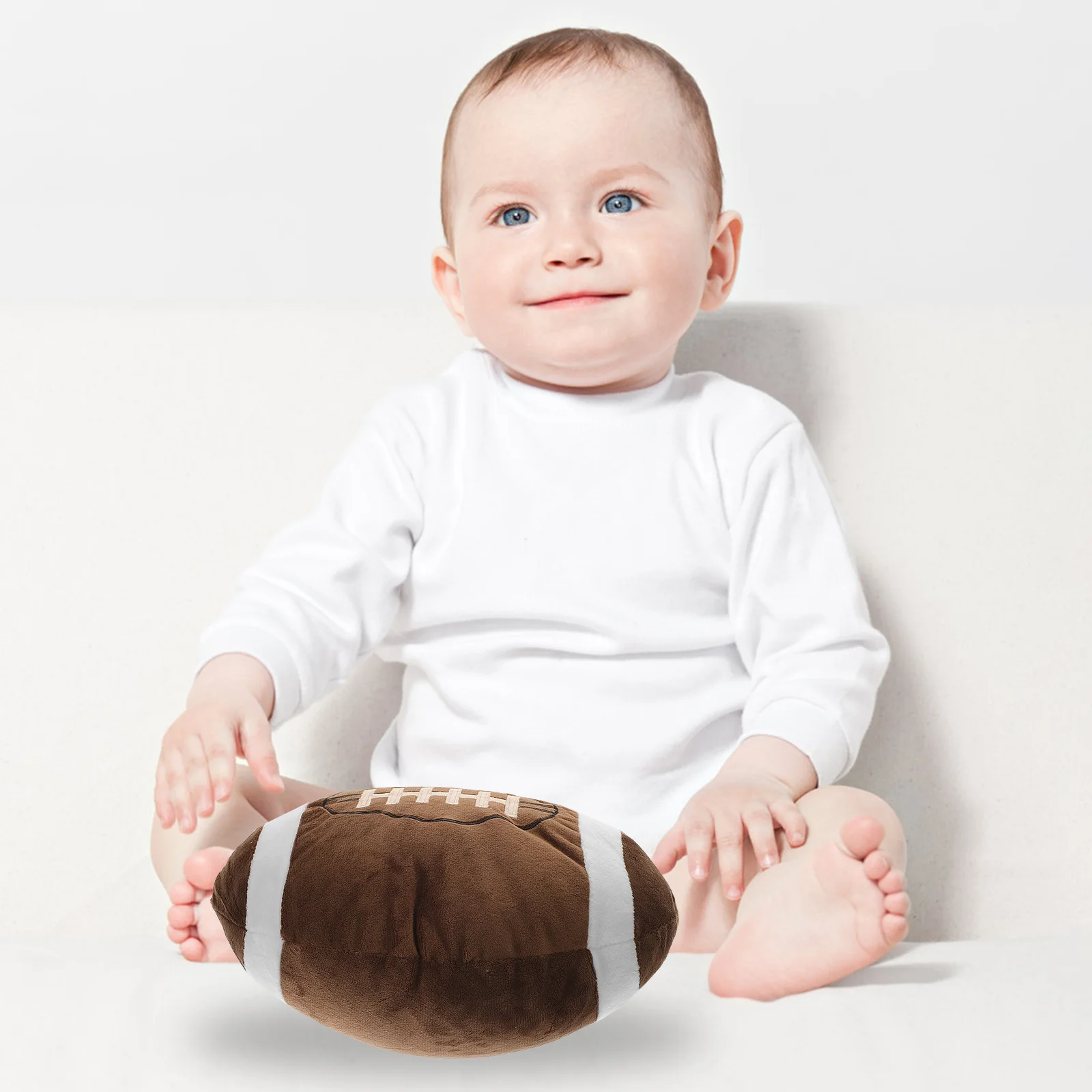 Plush Ball Toy Stuffed Football Pillow Winter Sports Themed Pillow Boy Birthday Gift Football Toy 3