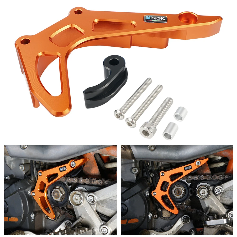 Nicecnc Custodia Saver Chain Guard Copertura Pignone Per Ktm 690 Smc R 690 Enduro R 2009-2022 Husqvarna 701 Enduro Supermoto 2016-2022