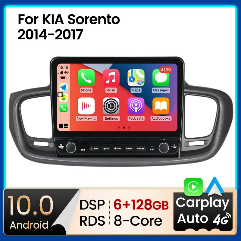 8G128GAndroid13CarRadioMultimediaAudioPlayerNavigationforKia