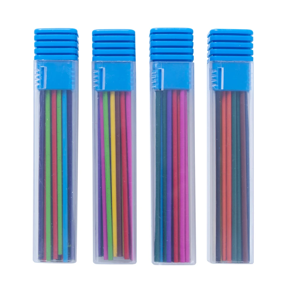 1 Box Schwarz Blau Rot 2,0mm Holzbearbeitungs-Druckbleistift mit Auswechselbarer Mine, Markierungs-Zubehör für Architekten – Detail 6