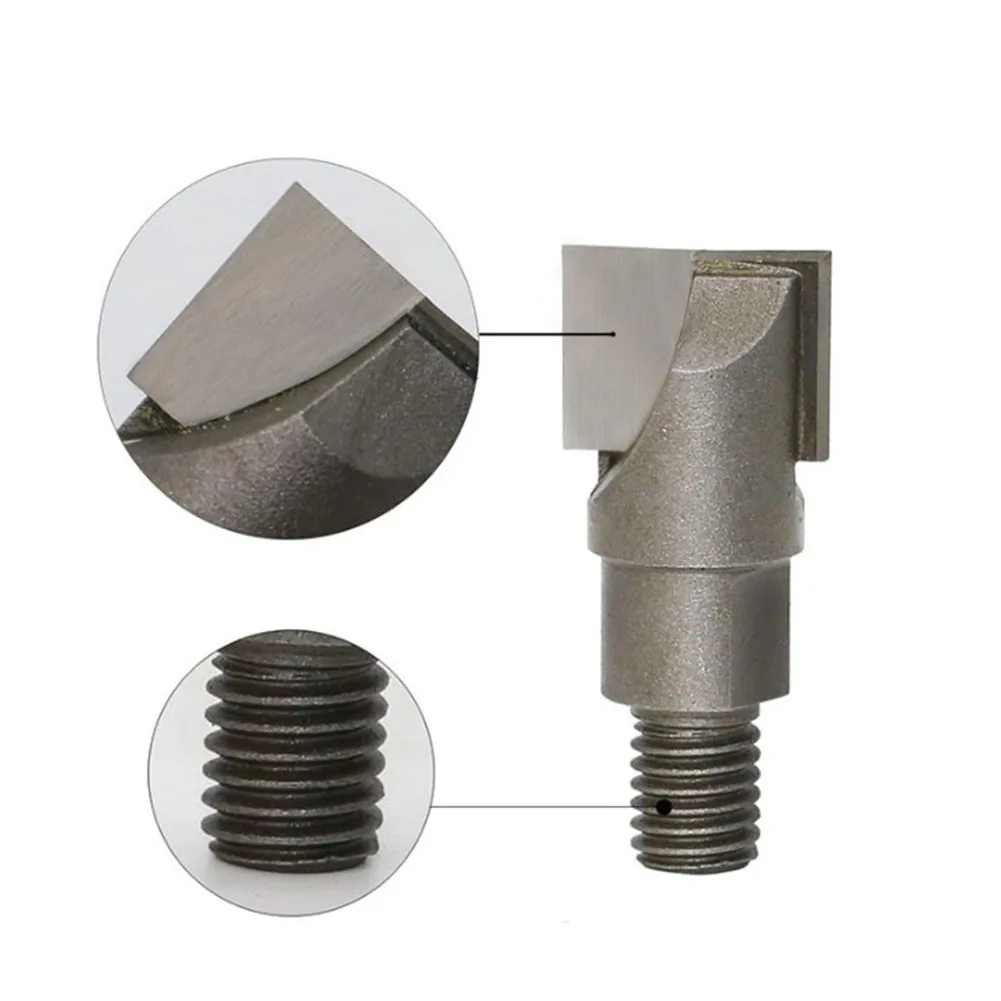 

6pcs CNC Bottom Cleaning Router Bit Wooden Door Lock Slotting Milling Cutter 10mm Thread 16.5/18/20/24/26/30MM For Fast Slotting