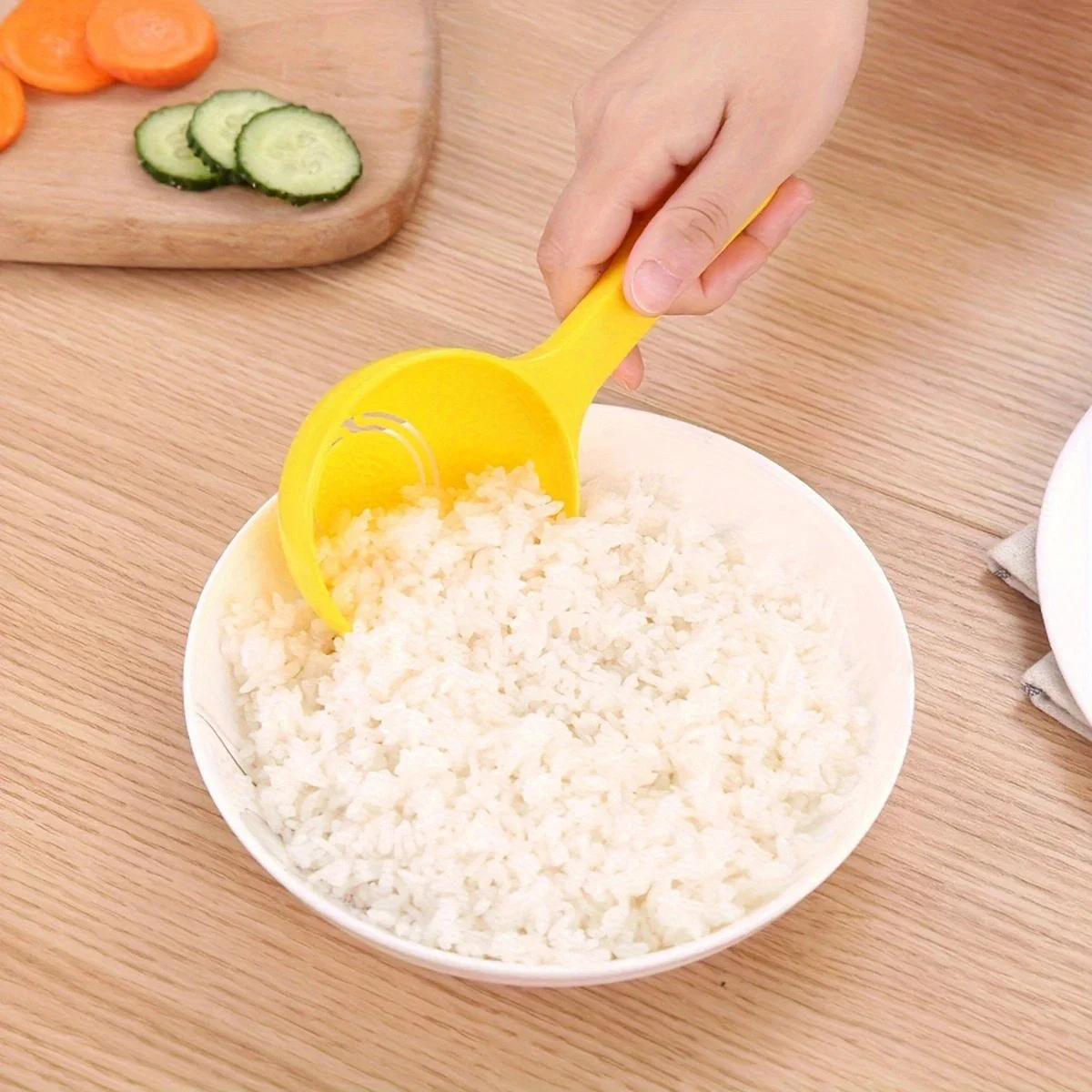 1pc-Large Capacity Non-Stick Electric Rice Cooker Spoon Perfect For Porridge And More Suitable For Home Kitchen, plastic rice spoon