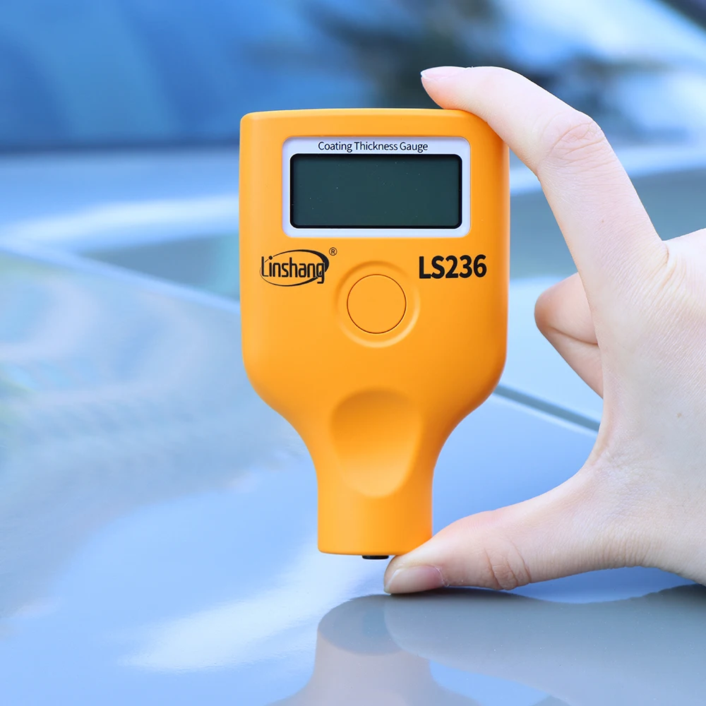 

LS236 Car Paint Meter Coating Thickness Tester 0-3000um Metallic Putty Detector with Dual Screen