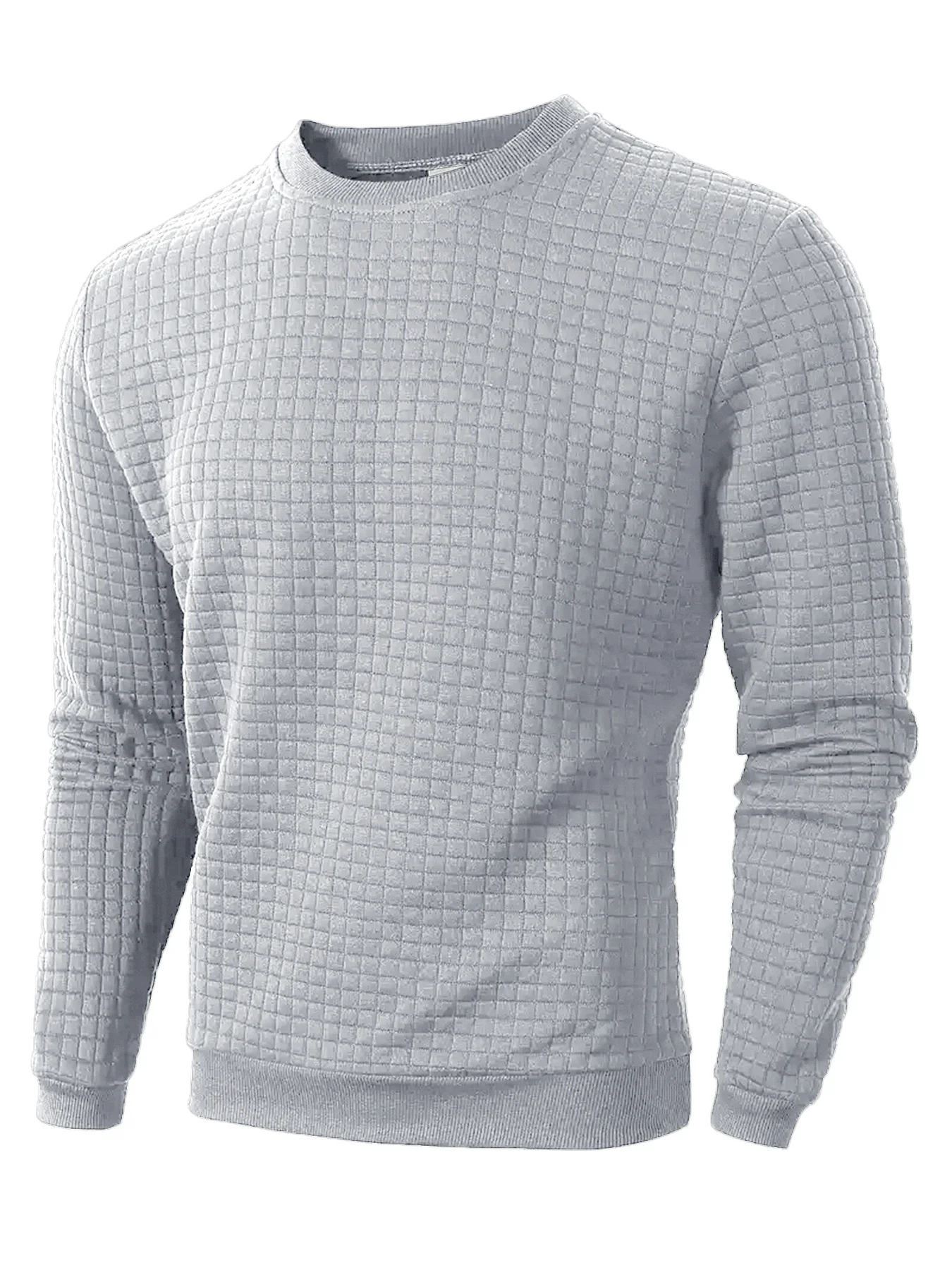 الخريف الرجال طاقم الرقبة البلوز بلون عادية الجاكا...