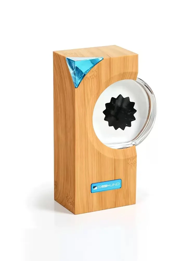 Ferrofluido danzante con ritmo musicale Lampada ritmica musicale Ferrofluido Visualizzatore sonoro Ferrofluido Giocattolo da scrivania per l'home office